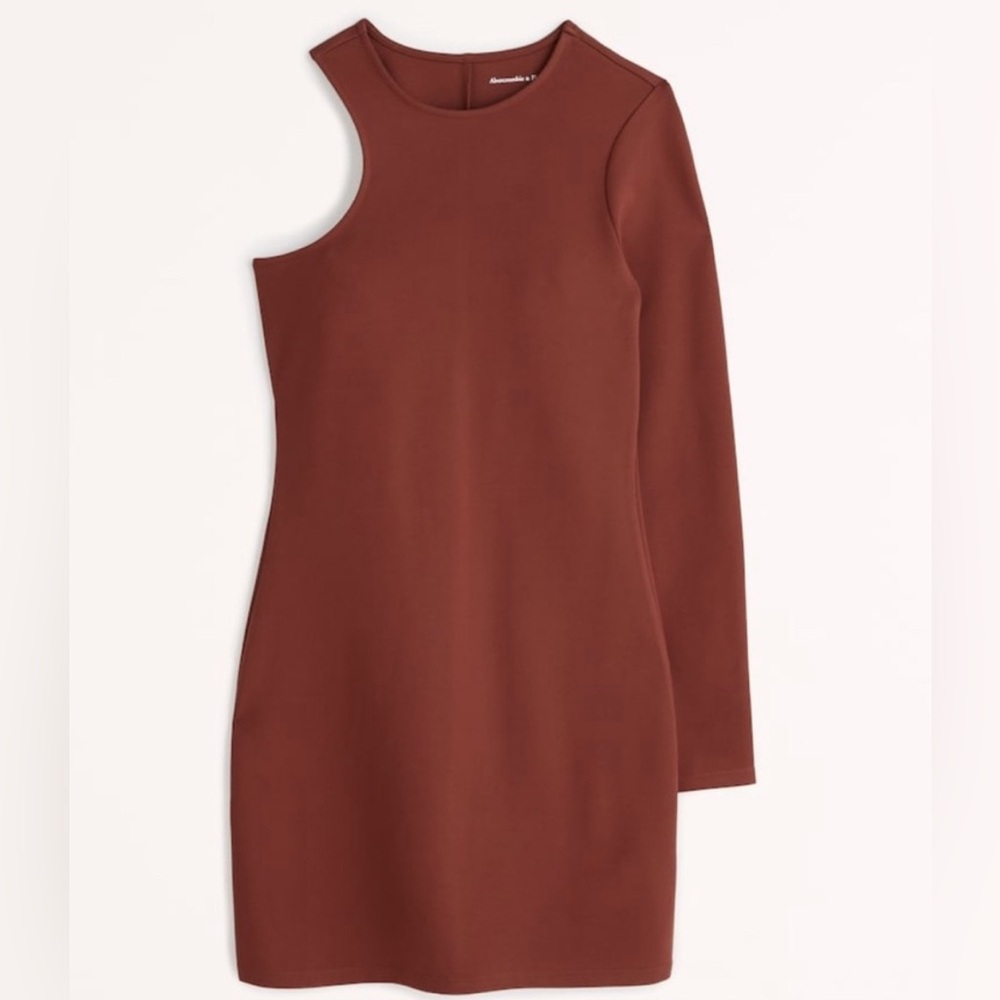 Abercrombie asymmetrical ponte mini dress